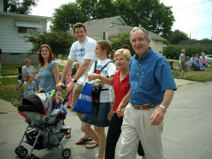 Senator Tom Harkin With Family