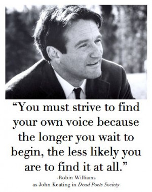 in Dead Poet's Society #robinwilliams #quote: Robinwilliam Quotes ...