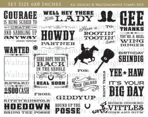 cowboy phrases for kids