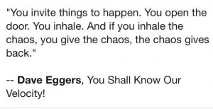 Quote. Chaos. Peace. Peaceful living.