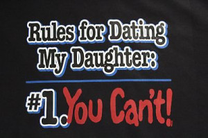 rules for dating my daughter t-shirt blk medium funny sayings humor ...