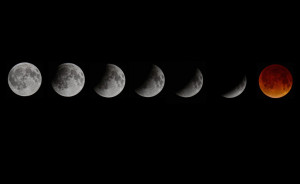 composite picture shows the blood moon total lunar eclipse in seven ...