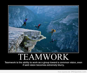 funny teamwork quotes for work