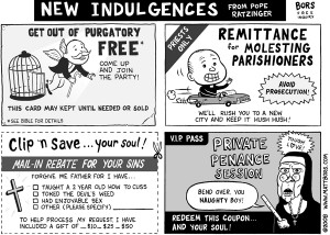 comic from the current issue of Free Inquiry accompanying a column ...