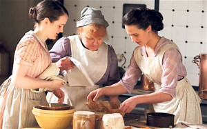 ... Lesley Nicol), and Daisy (left, Sophie McShera) in Downton Abbey