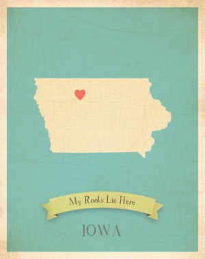 Iowa poster...hearts for Des Moines and Ames :)