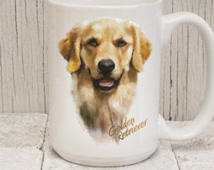 Golden Retriever - 15 oz Coffee Mug - Can be Personalized ...