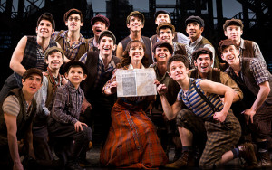 Liana Hunt and the company of ‘Newsies’ (Photo: Matthew Murphy)