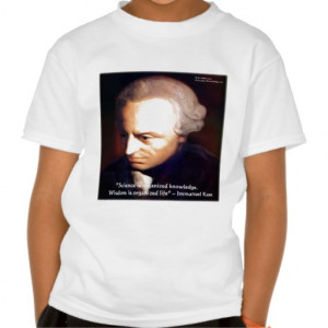 Immanuel Kant Science Vs Knowledge Quote Gifts T Shirt