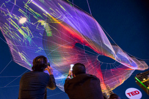 ... design tech colorful TED vancouver Janet Echelman ted2014 Aaron Koblin