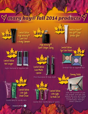 Mary Kay Products Fall 2014
