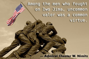 chester w nimitz quotes uncommon valor was a common virtue chester w ...