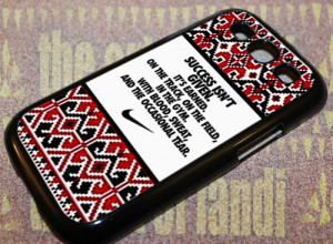 Aztec Nike Quotes Success For iPhone 5/5c/5s Black Rubber Case