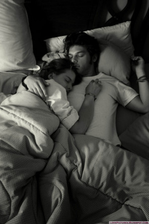 couple-lovers-hug-bed-sleeping-feelings-emotions-lovers-black-and ...
