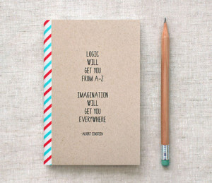 Back to School Einstein Journal Mini Notebook by HappyDappyBits