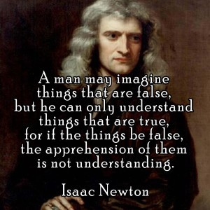 man may imagine things that are false, but he can only understand ...