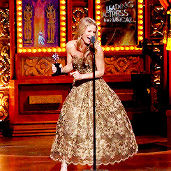 Actress Kelli O'Hara accepts the award for Best Performance by an ...