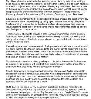 ... education philosophy sample lessons evaluations education philosophy