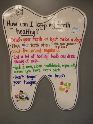 After going through the dental health anchor charts, the students will ...
