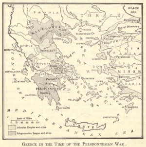 of greece in the time of the peloponnesian war the peloponnesian war ...