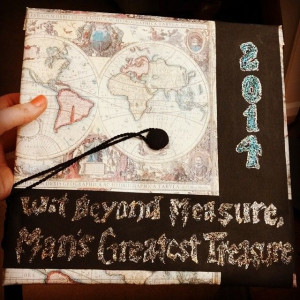 Finished my cap for graduation complete with Harry Potter quotes and ...