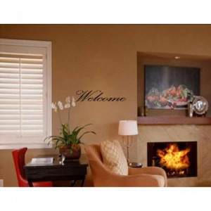 WELCOME Vinyl wall quotes stickers sayings home art decor decal ...