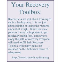 Eating Disorder Recovery Toolbox: somethingfishy.org THIS IS THE ...