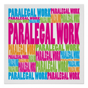 Colorful Paralegal Work Posters