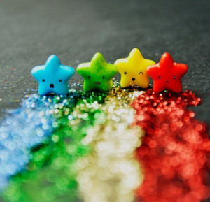 blue, color, colorful, cool, cute, glitter, green, red, star, stars ...