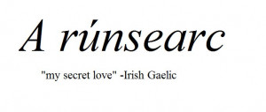 Irish Gaelic term for love