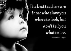 The Best Teachers of Life are those who shows you where to look but ...