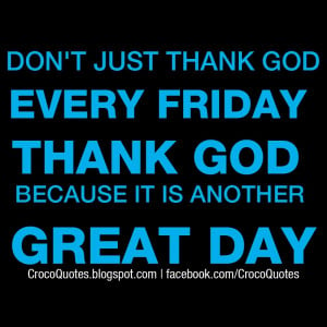 Thank God Its Friday Quotes Facebook