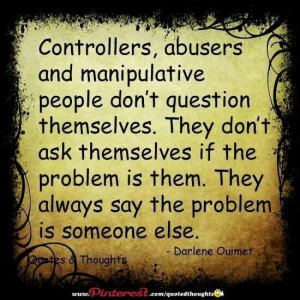 Controllers, Abusers, Manipulators