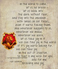 ... Things Potter, Courage, Bravest, Hogwarts House, Harry Potter Houses