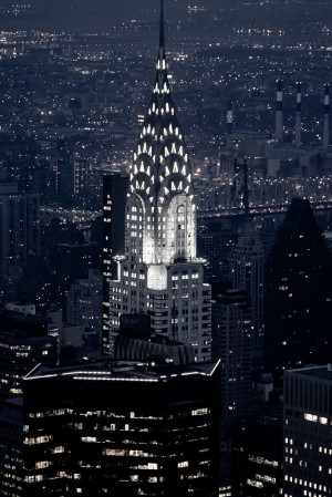 The Chrysler building at night - NYC