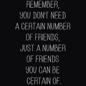 Quality over quantity