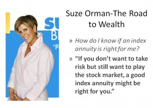 Suze Orman fixed indexed annuity