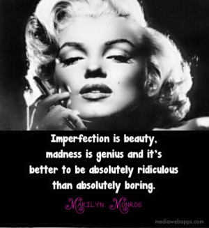 quotes quotes by marilyn monroe 1 marilyn monroe madness quote marilyn ...