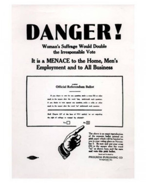 Anti-Woman Suffrage Poster (1912)
