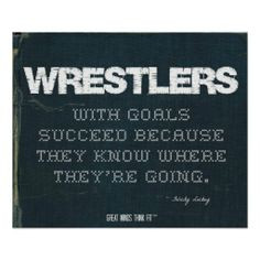 Wrestlers with Goals Succeed in Denim > Motivational poster with # ...
