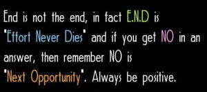 End Not The Fact Effort