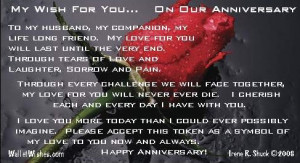 Wedding anniversary wishes for husband images