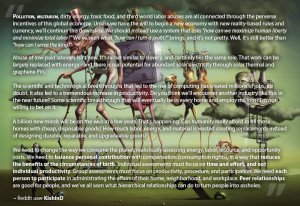 Pollution, militarism, dirty energy, toxic food, and third world ...