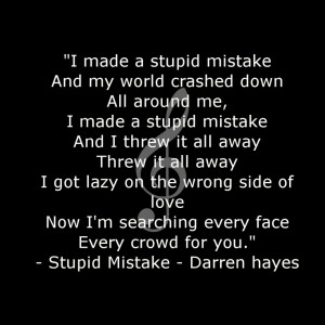 Darren Hayes - Stupid Mistake