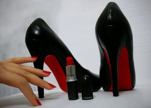 ... high heels, lipstick, nail polish, nails, nice, pretty, red, shoes
