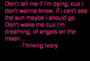 Angels on the Moon Lyrics by Thriving Ivory Image