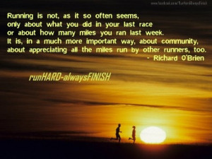 running is not as it so often seems only about what you did in your ...