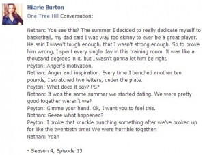One Tree Hill Quotes Peyton and Nathan Season 4