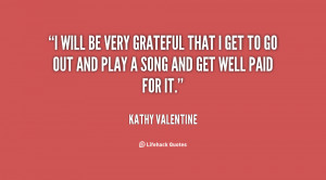 kathy valentine quotes