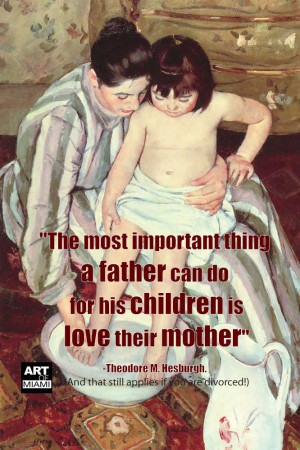 divorced mother's day quote by Bath Mary Cassatt